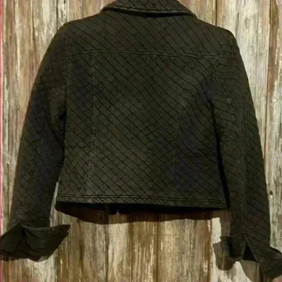 ANTHROPOLOGIE Women's dark grey Quilted Jacket - Picture 4 of 4